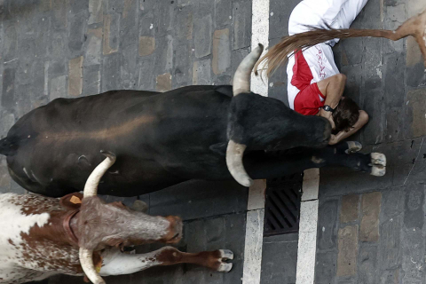 Fotos del octavo encierro de San Fermín