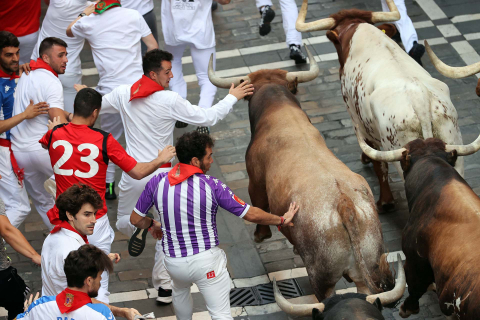 Fotos del octavo encierro de San Fermín