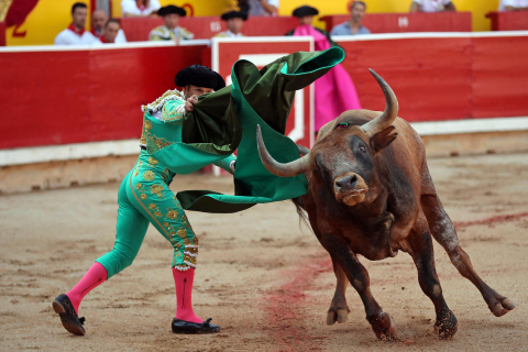 Antonio Ferrera lidió solo a los toros de la ganadería Miura