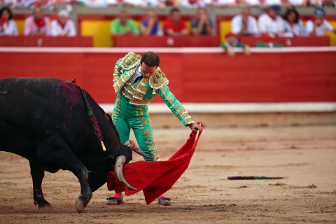 Antonio Ferrera lidió solo a los toros de la ganadería Miura