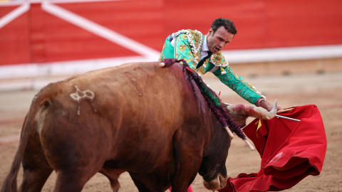 Antonio Ferrera lidió solo a los toros de la ganadería Miura