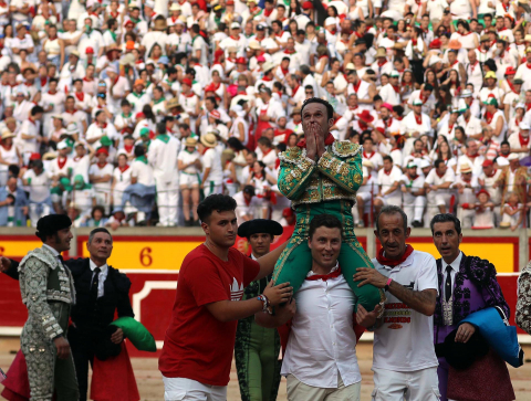 Antonio Ferrera lidió solo a los toros de la ganadería Miura