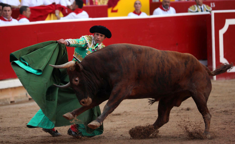Antonio Ferrera lidió solo a los toros de la ganadería Miura
