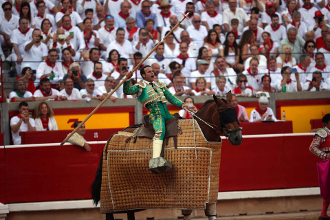 Antonio Ferrera lidió solo a los toros de la ganadería Miura