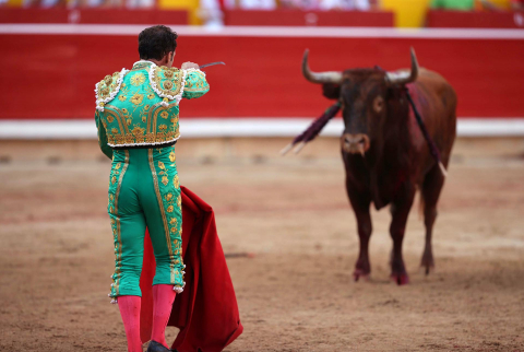 Antonio Ferrera lidió solo a los toros de la ganadería Miura