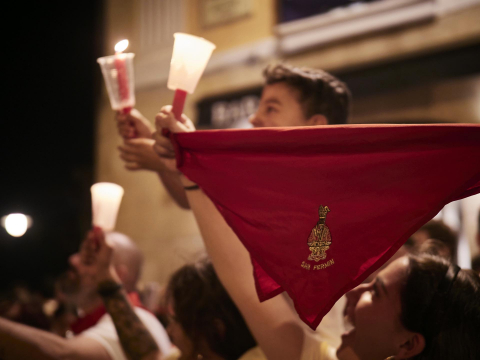 Pobre de Mí de San Fermín 2022 en Pamplona.