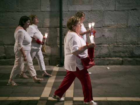 Pobre de Mí de San Fermín 2022 en Pamplona.