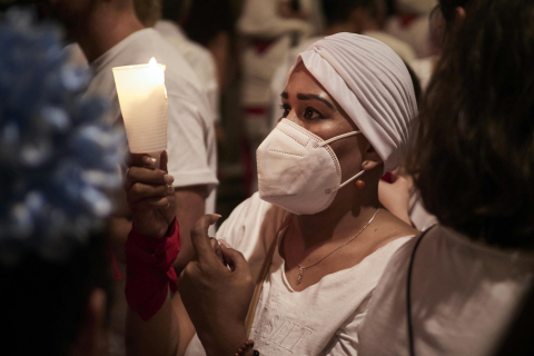 Pobre de Mí de San Fermín 2022 en Pamplona.