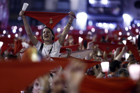 Pobre de Mí de San Fermín 2022 en Pamplona.