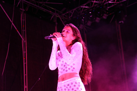 Amaia, en el concierto en el festival Ribera Sound de Tudela.
