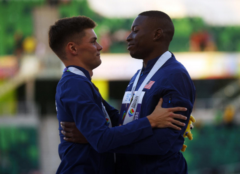 Imágenes de la final de los 110 metros vallas del Mundial de Eugene