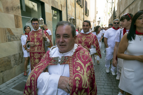 Fotos de la procesión del apóstol Santiago de Puente la Reina.
