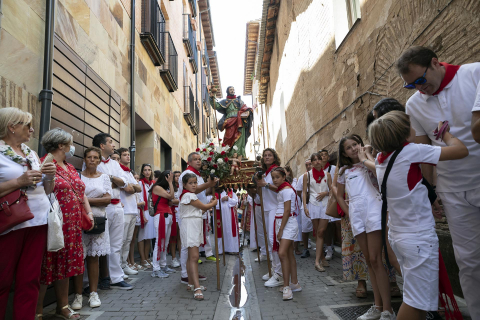 Fotos de la procesión del apóstol Santiago de Puente la Reina.