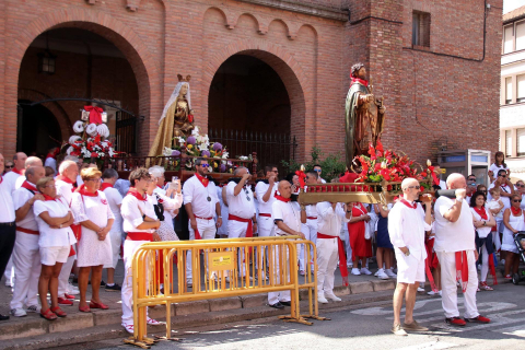 Fotos de la procesión de las Santas Reliquias, San Adrián y la Virgen de la Palma en San Adrián.