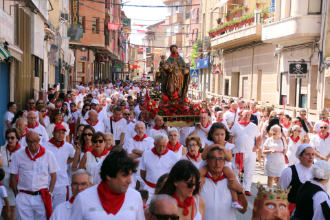 Fotos de la procesión de las Santas Reliquias, San Adrián y la Virgen de la Palma en San Adrián.