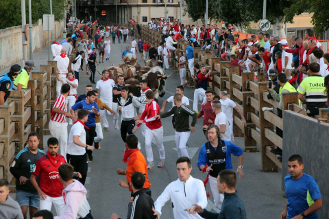 cuarto encierro de fiestas de Tudela
