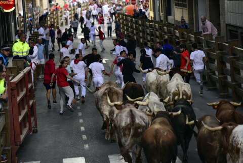 cuarto encierro de fiestas de Tudela