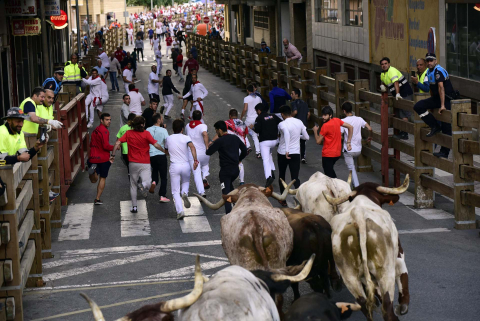 cuarto encierro de fiestas de Tudela