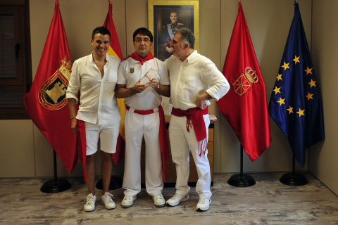 Lanzamiento del cohete de fiestas de Funes