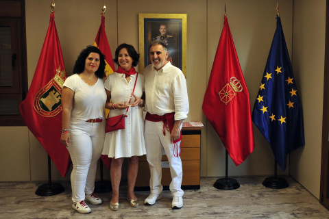 Lanzamiento del cohete de fiestas de Funes