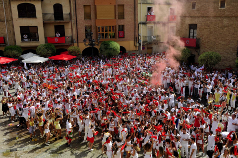 Inicio de las fiestas de Falces