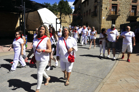 Fotos del inicio festivo en Beire.
