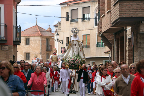 Procesión en honor a la Virgen de La Merced en las fiestas 2022 de Corella