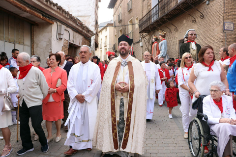 Procesión en honor a la Virgen de La Merced en las fiestas 2022 de Corella
