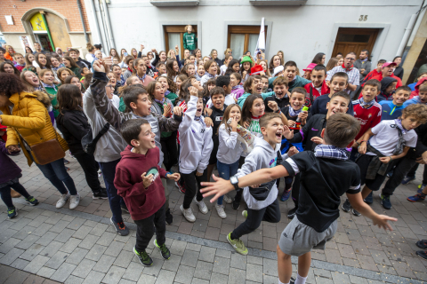 Chupinazo de las fiestas de Villava 2022./