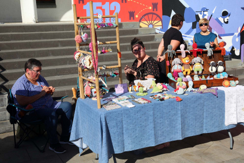 Fotos de la feria artesanal en Irurtzun.