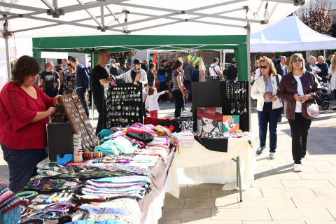 Fotos de la feria artesanal en Irurtzun.