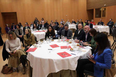 Participantes en el encuentro 'Expectativas 2023' organizado por DN Management en Baluarte.
