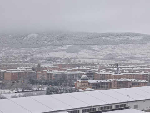 Nieve en Pamplona