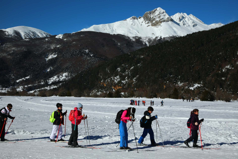 Imágenes de los alumnos navarros en la Semana Blanca