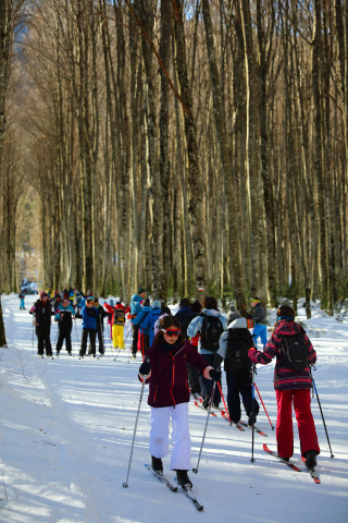 Imágenes de los alumnos navarros en la Semana Blanca