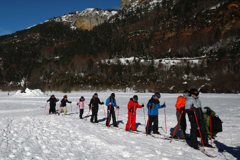 Imágenes de los alumnos navarros en la Semana Blanca