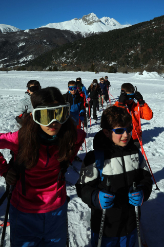 Imágenes de los alumnos navarros en la Semana Blanca