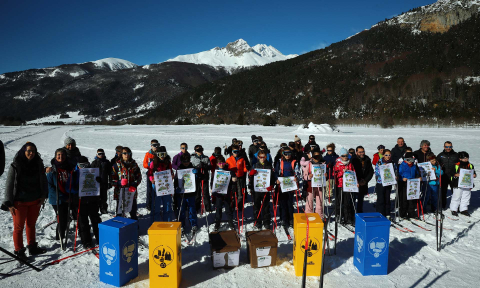 Imágenes de los alumnos navarros en la Semana Blanca