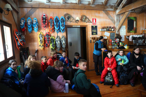 Imágenes de los alumnos navarros en la Semana Blanca
