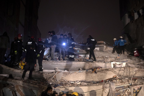 Imagen de  la ciudad turca de Diyarbakir tras el devastador terremoto./