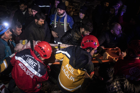Imagen de  la ciudad turca de Diyarbakir tras el devastador terremoto./