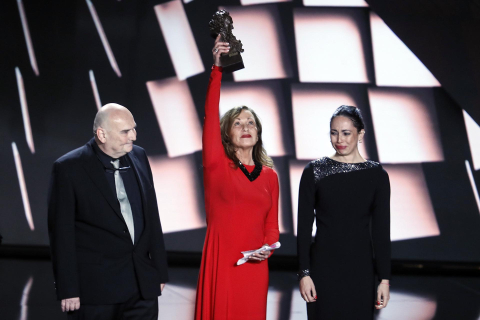 Galardonados y momentos de la ceremonia de entrega de los Premios Goya en su XXXVII edición.