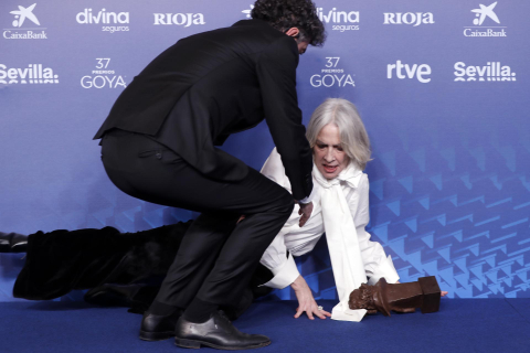 Galardonados y momentos de la ceremonia de entrega de los Premios Goya en su XXXVII edición.