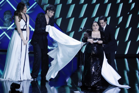 Galardonados y momentos de la ceremonia de entrega de los Premios Goya en su XXXVII edición.