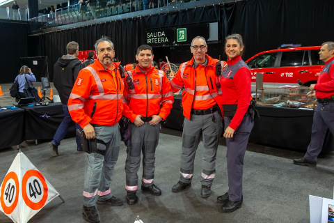 Jornada de puertas abiertas de la Policía foral en el Navarra Arena./