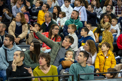Jornada de puertas abiertas de la Policía foral en el Navarra Arena./