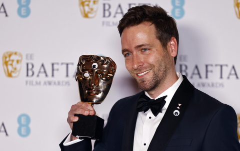 Alfombra roja y galardonados en los Premios Bafta al cine.