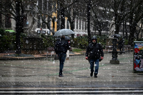 Nieve en Pamplona