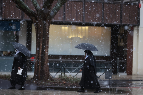 Nieve en Pamplona
