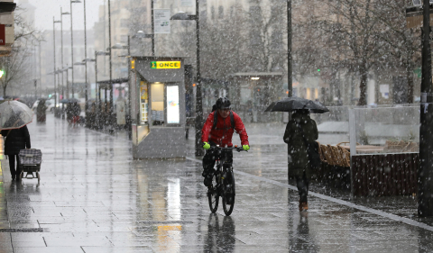 Nieve en Pamplona